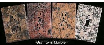 granite switch plate cover electrical