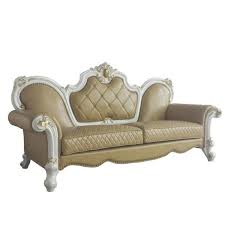 Acme Picardy Sofa Antique Pearl Erscotch Pu