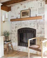 diy over grouted stone fireplace