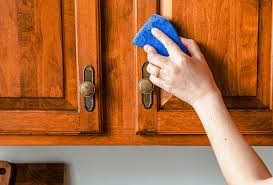 how to clean kitchen cabinets all in