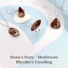 whole mushroom rhyolite jewelry a