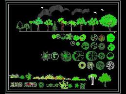 Landscaping plans residential garden 5231 kb bibliocad. Free Landscape Autocad Block Download Www Planndesign Com Plants Shrubs Hedges Creepers Trees Youtube