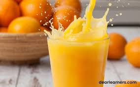 is orange juice an element compound