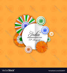 India Independence Day Decoration Greeting Card