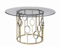 coaster dining table 192071 sunny gold