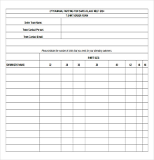 Order Form Template Excel Magdalene Project Org