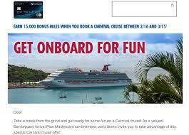 You get a discount on carnival shore excursions purchased in advance, which many come in handy if limited to carnival excursions when cruising restarts. Expired Targeted Barclaycard Cards 150 15 000 Points For Booking A Carnival Cruise Doctor Of Credit
