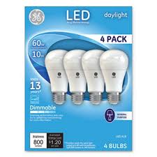 Ge Led Daylight A19 Dimmable Light Bulb Gel67616