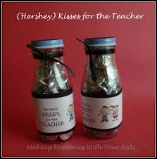 hershey kisses for the teacher gift