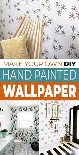 hand painted wallpaper ohmeohmy