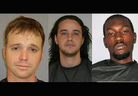 Kurt Benjamin, right, faces a kidnapping charge. All four are at large. Note: Charles Cowart turned himself in at the Flagler County jail Thursday afternoon ... - cowart-benjamin-goggans