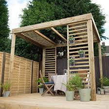 Forest Dining Wooden Garden Pergola Kit