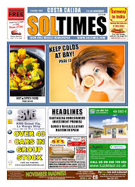 *pick of the month sale! Sol Times Newspaper Issue 155 Costa Calida Edition By Nigel Judson Issuu