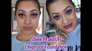 demo sleek makeup lifeproof foundation