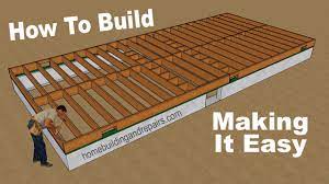 how to build raised floor foundation