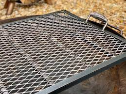 handcrafted fire pit cooking grate