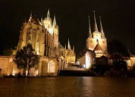 It is located in the southern part of the thuringian basin, within the wide valley of the gera river. Photos Of Medieval Erfurt Germany By Night Velvet Escape