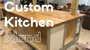 custom kitchen island build you