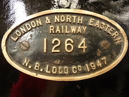 File:London and North Eastern Railway (LNER) Thompson Class B1 no.1264,  Manufacture plate (6133417630).jpg - Wikimedia Commons