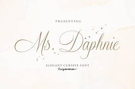 ms daphnie elegant cursive font