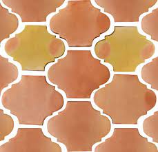 arabesque shape mexican tile pattern
