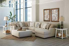 Sectional sofas are a popular choice for larger living spaces, as they provide more seating and can often be arranged in different configurations. Home Sweet Home Farmhouse Chaise Sectional With Ottoman My Furniture Place