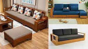 modern wooden sofa set design ideas