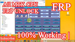 Sprt frp tool is a free mtk repair tool that helps to unlock google account from any mediatek devices. All Mtk Cpu Frp Unlock Tool 100 Working Youtube