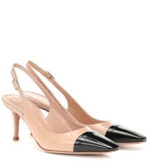 Lucy 70 Leather Slingback Pumps