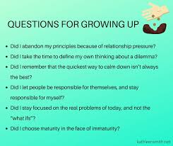 calming down isn t growing up by