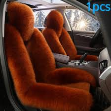 1pc Sheepskin Fur Car Cover