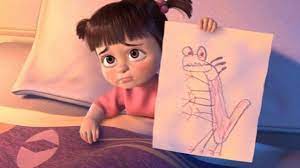 But when she's drawing in sulley's bed, she shuffles through pictures that she's signed mary, which seems to be her real name. Monsters Inc Fans Shocked To Discover Boo S Real Name Was Hidden In The Movie The Whole