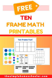 best free ten frame math printable set