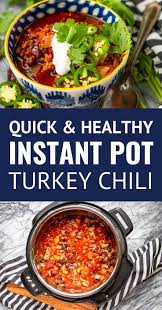 Instant pot (ground turkey) minestrone soup. Quick Healthy Instant Pot Turkey Chili Chili Recipe Turkey Pot Recipes Easy Healthy Instant Pot Recipes