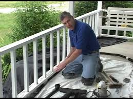preparation for painting porch railing
