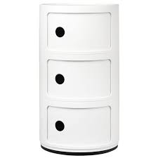 kartell componibili 3 tier drawer in white by anna castelli ferrieri weiss kartell facher