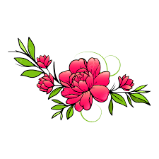 colorful drawing flower design flower
