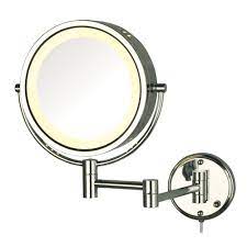 wall mounted lighted makeup mirror