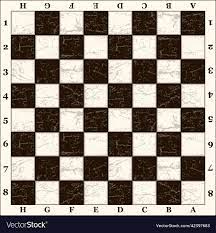 chess board template with numbers and