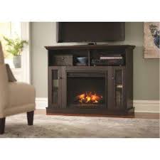 Tv Stand Electric Fireplace In Espresso