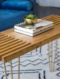 diy slatted coffee table with hairpin