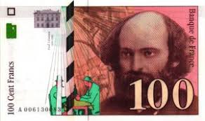 (obsolete) french franc is sibdivided into 100 centime. 100 Francs Billet De Collection De La Banque De France