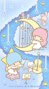 little twin stars wallpaper 2017 六月桌布日本官方twitter票選雨中音樂會版 stargazer little twin stars star wallpaper character wallpaper