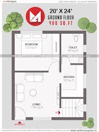 20 X 24 One Bhk Small Indian House Plan