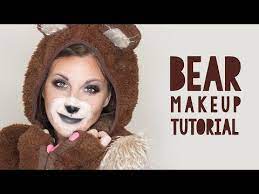 cute bear makeup tutorial for halloween