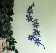 Large Metal Wall Art Flower Vine
