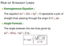 What Are Pair Of Straight Lines A