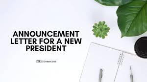 We did not find results for: Announcement Letter For A New President Free Letter Templates