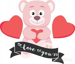 clipart cute teddy bear holding heart