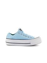 Best Price On The Market At Italist Converse Converse All Star Chuck Taylor Ox Light Blue Platform Sneaker